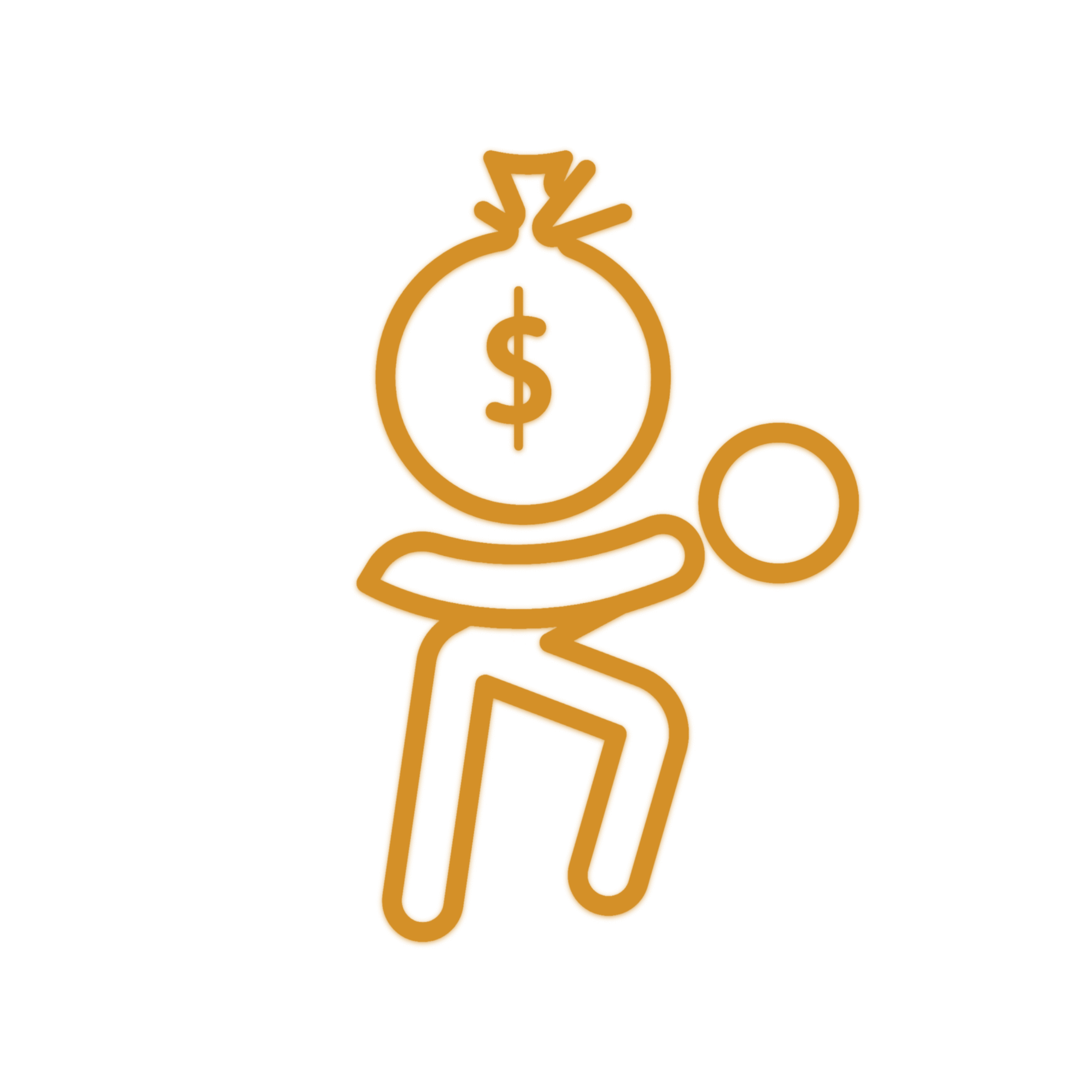 Financial consultation icon representing debt restructuring and creditor negotiation services